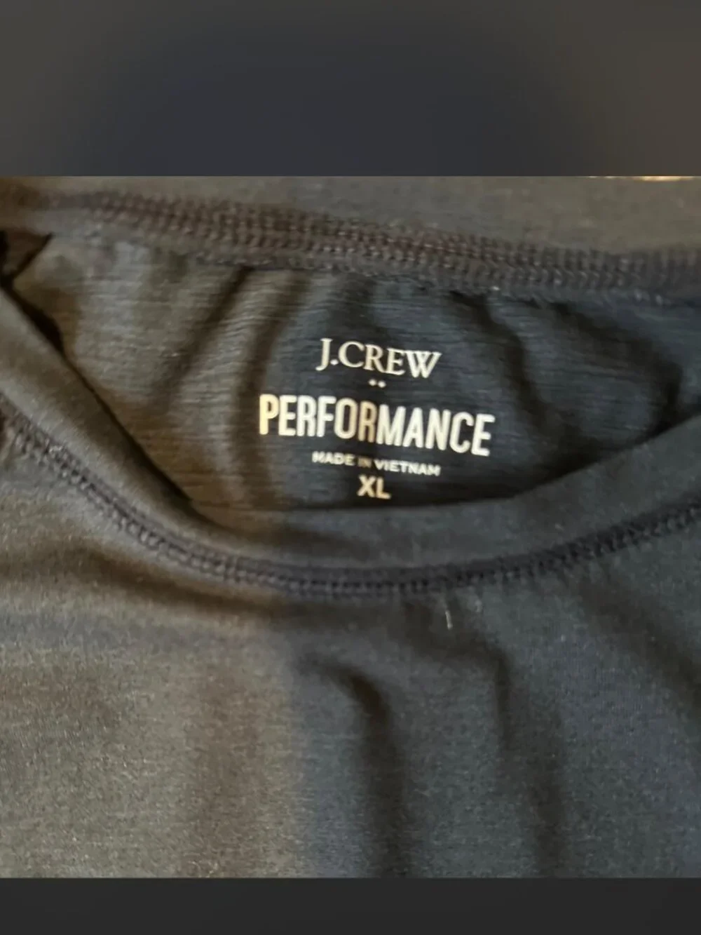 J.Crew Men's Black and Navy T-shirt - M XL